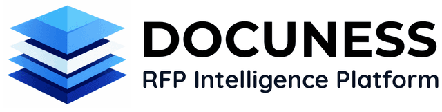 Docuness RFP intelligence platform dashboard